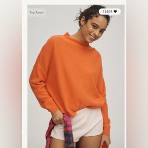 Pilcro Cashmere Mock-Neck Sweater Size Large